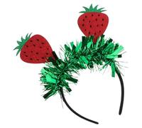 BESTOYARD Diadema para Reuniones Familiares en Tela de Fieltro y Plástico de Fresa Accesorio de Fiesta Creativo y Tocado de Actuación para Mujer y Niñas Decoracion Verano