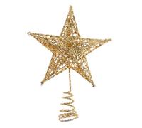 BESTOYARD Estrella de Árbol de Navidad de Cinco Puntas para Árbol de Navidad Decoración Árbol de Navidad (Dorados) 12 cm