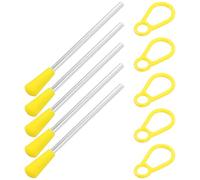 BESTOYARD Juego de Mazos Triangulares Adecuado para Principiantes de Hierro y Plástico para Percusión Buena Resistencia y Dureza en Educación Musical