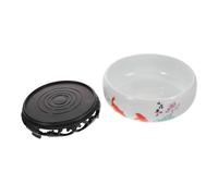 BESTOYARD Maceta Cerámica Hidropónica con Base para Jardinería Agua Recipiente para Dalias y Nenúfares para Decoración De Oficina y Hogar