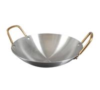 BESTOYARD Olla de Alcohol Casera de Acero Inoxidable Plata Asas Dobles Antideslizante para Cocinar Directamente en Gas Adecuado para Cocina Doméstica