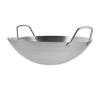 BESTOYARD Sartén Resistente y Fácil de Limpiar de Acero Inoxidable con Base Redonda para Inducción Adecuado para Cocinar en Casa y Preparar Wok