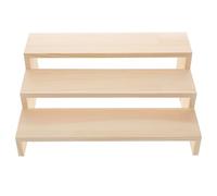 BESTOYARD Soporte de Exhibición de Anillos de Madera Beige, Estante para Joyas y Artesanías, Juego de 3 Piezas Adecuado para Tiendas y Minoristas de Joyería