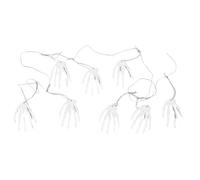 BESTOYARD String of Halloween Skeleton Hand Decor Creepy Wall Hanging For Haunted House and Escape Reusable Horrible Household Ornament Lightweight and Halloween Decoration