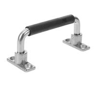 BESTOYARD Tirador Resistente y Fácil de Usar Plegable Funda de Goma de Acero Inoxidable Capacidad de 1200n y Distancia Lateral de 28mm para Caja y Metálico