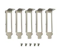 BestParts - 5 soportes genéricos de perfil bajo para Intel E1G44ET E1G44ET2 I340-T4 I350-T4 HP NC365T DELL H092P K828C HM9JY YT674 Quad Port con tornillos