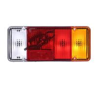 BESTPRICE 1x Piloto trasero derecho ámbar sin portalámparas Compatible con CITROËN JUMPER 1 + 2 plataforma (230, 244), FIAT DUCATO PRITSCHE (230, 244, 250), PEUGEOT BOXER (230P, 244, Z, 230L, ZCT)