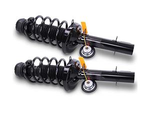 BESTPRICE 2x Amortiguador de gas a presión puntal delantero bitubo, compatible con AUDI A3 (8L1), VW GOLF 4 (1J1), GOLF 4 Variant (1J5)
