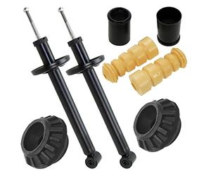 BESTPRICE 2x Amortiguador de gas a presión puntal delantero incl. soporte de puntal y kit de protección contra el polvo MERCEDES-BENZ Clase C (W203), Clase C Coupé (CL203), Clase C T-Model (S203)