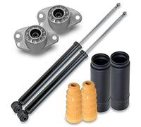 BESTPRICE 2x Amortiguador de gas a presión puntal trasero bitubo in ojinete del puntal y juego de guardapolvos compatible con SKODA OCTAVIA I Combi (1U5),VW BORA Variant (1J6),GOLF IV Variant (1J5)