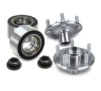 BESTPRICE 2x Buje de rueda delantera con sensor ABS Juego de rodamientos de rueda Juego de rodamientos de rueda Compatible con FORD MONDEO Mk3 (B5Y),MONDEO Mk3 Notchback (B4Y),MONDEO Mk3 Turnier (BWY)