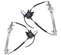 BESTPRICE 2x Elevalunas eléctrico delantero derecho con motor eléctrico Compatible con VW GOLF 2 (19E, 1G1), JETTA II (19E, 1G2, 165)