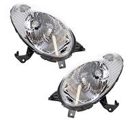BESTPRICE 2x Faros delanteros Faros principales izquierda + derecha Compatible con NISSAN MICRA 3 (K12)