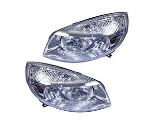 BESTPRICE 2x Faros delanteros Faros principales izquierda + derecha Compatible con RENAULT GRAND SCÉNIC 2 (JM0/1_), SCÉNIC 2 (JM0/1_)