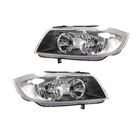 BESTPRICE 2x faros Faros delanteros Faros principales H7/H7 izquierda + derecha Compatible con BMW Serie 3 (E90), 3 Touring (E91)