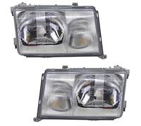 BESTPRICE 2x faros Faros delanteros Faros principales izquierda + derecha Compatible con MERCEDES-BENZ 124 Cabriolet (A124), 124 Coupe (C124), 124 Notchback (W124), 124 T-Model (S124)
