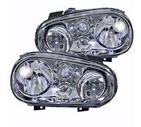 BESTPRICE 2x faros Faros delanteros Faros principales izquierda + derecha Compatible con VW GOLF 4 (1J1), GOLF 4 Cabriolet (1E7), GOLF 4 Variant (1J5)