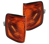 BESTPRICE 2x Intermitentes delanteros con soporte de lámpara blanco Luz intermitente lateral Compatible con MERCEDES-BENZ 124 Cabriolet (A124), 124 Coupé (C124), 124 Sedán (W124), 124 T-Model (S124)