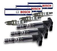 BESTPRICE ATP 3x Bobina de encendido módulo de encendido de 4 polos + 3x bujías