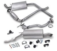 BESTPRICE ATP Conjunto silenciador de escape 1x Y-pipe, 1x Silenciador