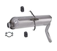 BESTPRICE ATP Juego de silenciador de escape 1x Silenciador trasero, 2x