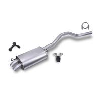 BESTPRICE Conjunto silenciador de escape 1x Silenciador trasero, 2x parachoques, 1x abrazadera Ø 60 mm compatible con VW MULTIVAN T5, TRANSPORTER T5