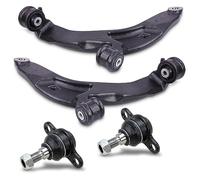 BESTPRICE Juego de brazo de control - 2x Brazo de control delantero 2x articulación de suspensión delantera compatible con VW MULTIVAN T6, TRANSPORTER T5, TRANSPORTER T6 / CARAVELLE T6