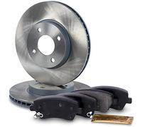 BESTPRICE Juego de frenos eje delantero in iscos de freno ventilados Ø 260 mm + pastillas de freno delanteras, compatible con NISSAN MICRA IV (K13K), NOTE (E12)