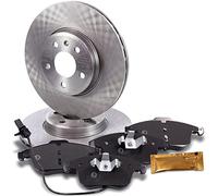 BESTPRICE Juego de frenos eje delantero in iscos de freno ventilados Ø 314 mm + pastillas de freno delanteras, compatible con AUDI A4 Allroad B8 (8KH),A4 B8 (8K2),A4 B8 Avant (8K5),A5 Cabrio (8F7)