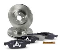 BESTPRICE Juego de frenos eje delantero in iscos de freno ventilados Ø 320 mm + pastillas de freno delanteras