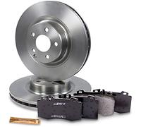 BESTPRICE Juego de frenos eje delantero incl. discos de freno ventilados Ø 330 mm + pastillas de freno delanteras, compatible con MERCEDES CLS (C219), Clase E (W211), Clase E T-Model (S211)