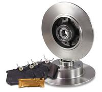 BESTPRICE Juego de frenos eje trasero in iscos de freno Ø 260 mm completos + pastillas de freno traseras, compatible con RENAULT MEGANE III Coupé (DZ0/1_), MEGANE III Hatchback (BZ0/1_, B3_)