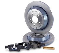 BESTPRICE Juego de frenos eje trasero incl. discos de freno Ø 330 mm completos + pastillas de freno traseras, compatible con MERCEDES Clase M (W164), Clase R (W251, V251)