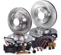 BESTPRICE Juego de frenos in iscos de freno delanteros Ø 330 mm ventilados + traseros Ø 330 mm ventilados + pastillas de freno delanteras y traseras PORSCHE CAYENNE 9PA,VW TOUAREG 7LA,7L6,7L7