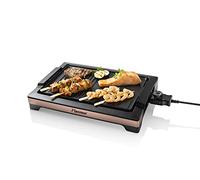Bestron ABBQ2000CO - Barbacoa de mesa, metal, color negro y cobre