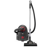 Bestron - Aspirador con Bolsa, aspiradora de Suelo con 3 Bolsas de Polvo, Mango telescópico de 94 cm y succión de Suelo conmutable, Radio de acción de 7,5 m, Filtro HEPA12 y microfiltro Lavable,