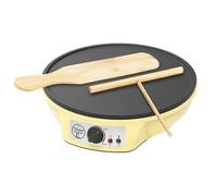 Bestron ASW602BS - Máquina para hacer crepes, acero de aleación, color amarillo