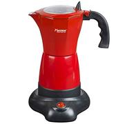 Bestron Cafetera Eléctrica para Expreso, Viva Italia, Para 6 Tazas: 180 ml, 480 W, Aluminio, Rojo
