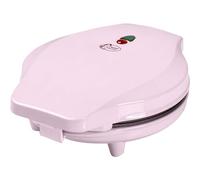 Bestron Gofrera, gofrera para gofres de Bubble, para rellenar con helado, chocolate o fruta, con luz de cocción y revestimiento antiadherente, 700 vatios, color: rosa