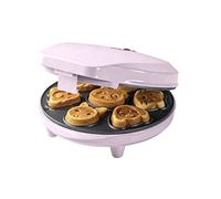Bestron Gofrera para Mini-Cookies, Mini-Galletera con Motivos de Animales, Gofrera para Mini-Galletas, con Almohadilla para Hornear y Revestimiento Antiadherente, 700 W, Color: rosa