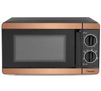 Bestron Microondas de 700 W, panel de control de dos piezas con 6 niveles y 30 min. Temporizador, regulable sin niveles, con plato giratorio de 24,5 cm para todos los tamaños comunes, colección de