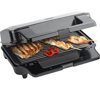 Bestron Parrilla Sandwichera 3 en 1, Revestimiento Antiadherente, 900 W, Negro