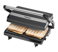Bestron Parrilla Sandwichera Panini con Revestimiento Antiadherente, 700 W, Negro