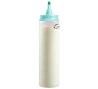 Bestron Porcionador de masa con escala, Dispensador de masa para 700 ml, para crepes, poffertjes, tortitas, gofres, magdalenas o masa para donuts, color: verde