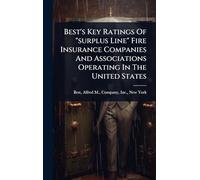 Best's Key Ratings Of "surplus Line" Fire Insurance Companies And Associations Operating In The United States