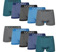 BestSale247 Pack de 10 calzoncillos tipo bóxer para hombre, microfibra, sin costuras, ropa interior, calzoncillos deportivos, calzoncillos retro, Pack de 10 / 9206, XL-XXL