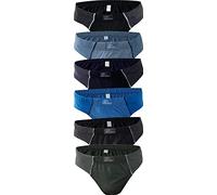 BestSale247 - Pack de 3, 6, 12 calzoncillos tipo slip para hombre, ropa interior de fino ribete, calzoncillos de algodón 100% para hombres, M