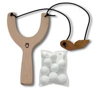 BestSaller 12349 - Escurridor de Bolas de Papel de Madera Dura con 10 Bolas de algodón de 25 mm, Color Blanco, 11 Piezas (1 Juego)