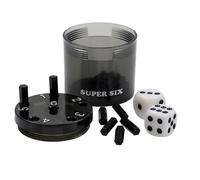 BestSaller 3013 Super Six - Juego de Dados (plástico ABS, también para Viajes, 36 Palillos y 2 Dados), Color Negro
