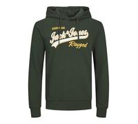 Bestseller A/S JJELOGO Sweat Hood 2 Col 23/24 Noos PLS - Sudadera con Capucha para Hombre, diseño de montaña, Mountain View., 3XL Grandes